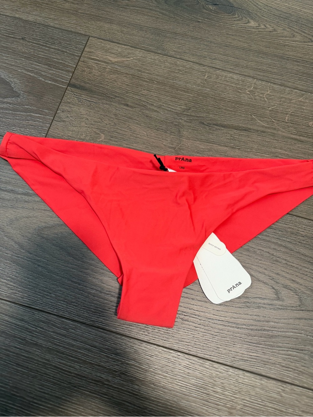 prAna womens Bright pink/red Seamless Bikini Bottoms NWT size large